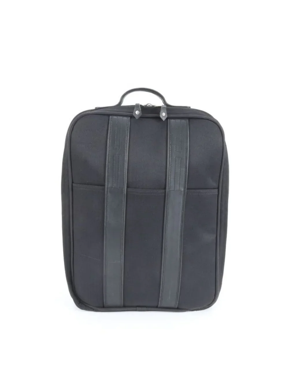 ★SOLD★ Hermes Acapulco Leather Canvas Shoes Carry Case Bag Business Travel Black - Picture 2 of 9